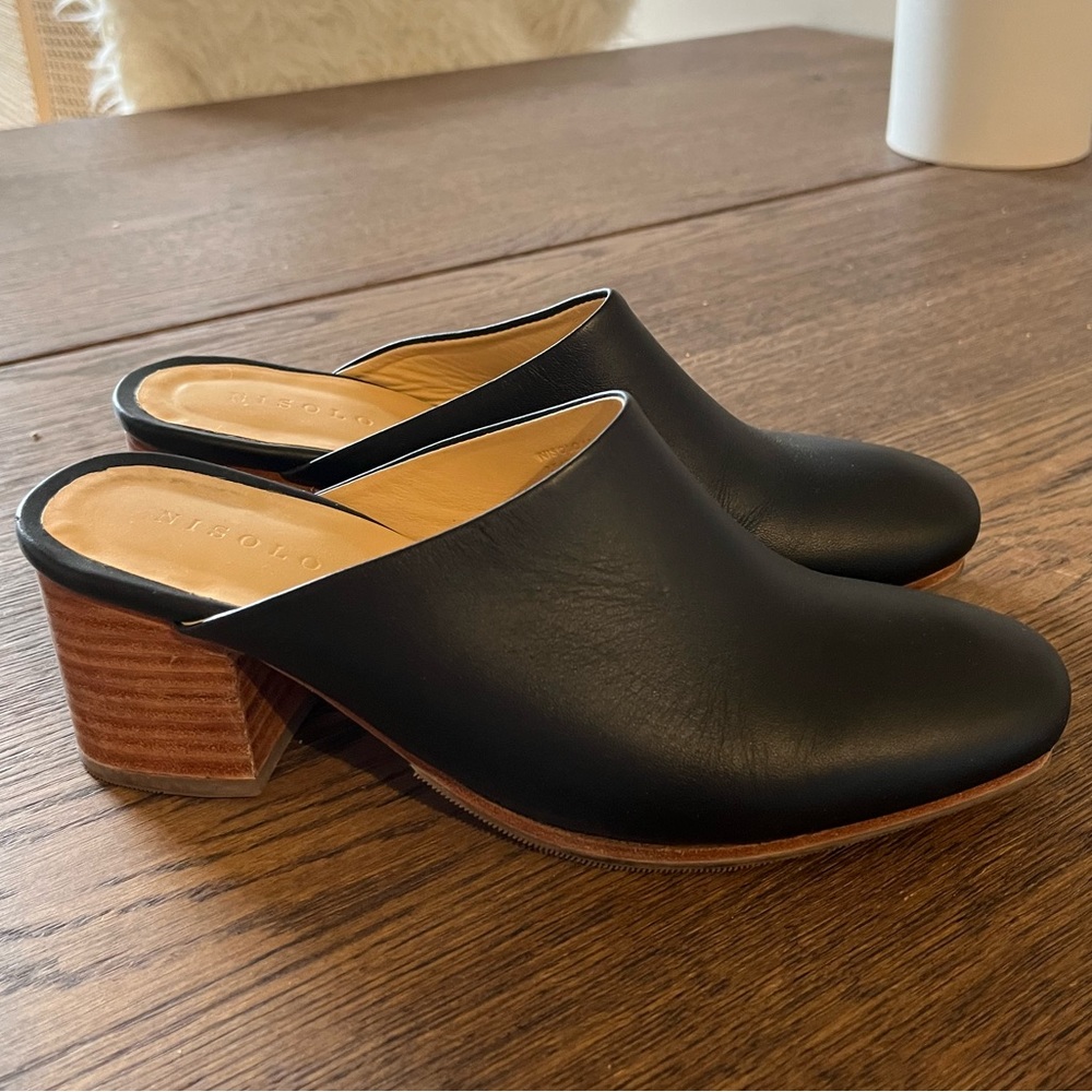 Nisolo All Day Heeled Mule - Black 7.5